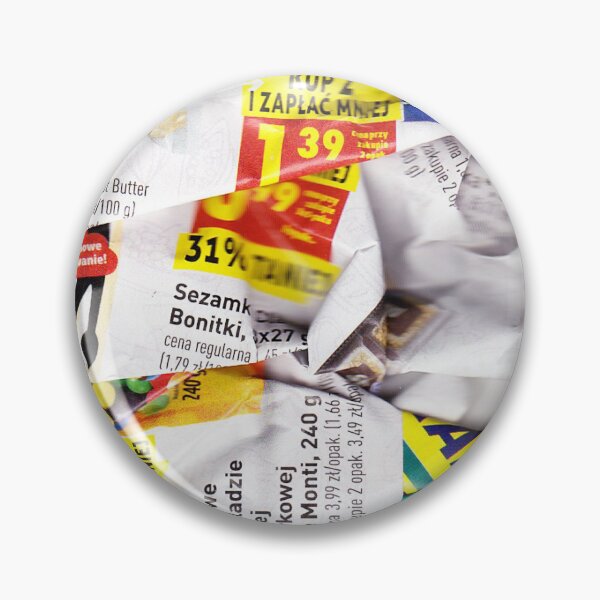 Item preview, Colorful composition scanned from crumpled newspapers designed and sold by colorfulglee.
