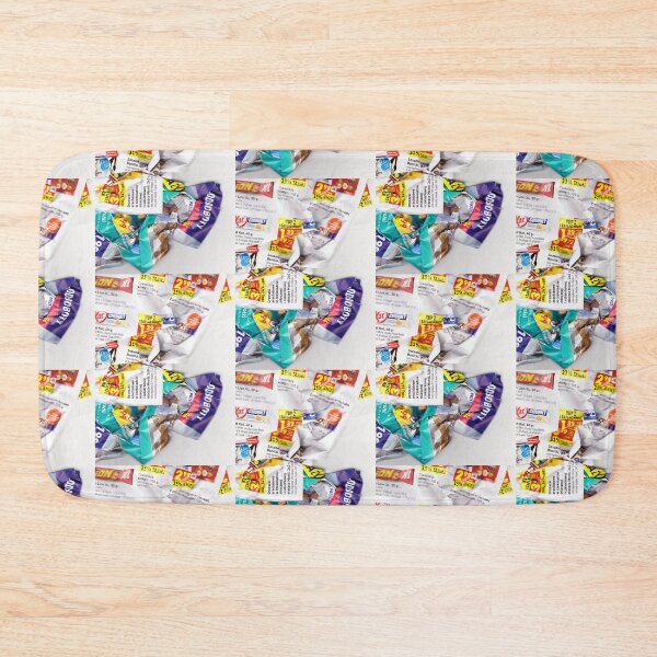 Item preview, Colorful composition scanned from crumpled newspapers designed and sold by colorfulglee.