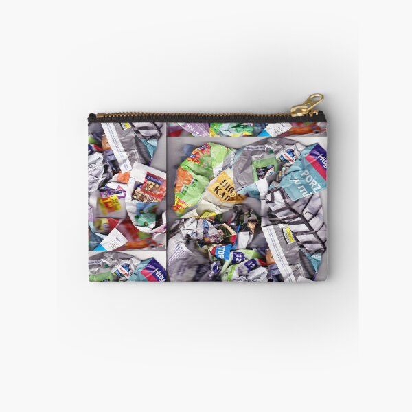 Item preview, Colorful composition scanned from crumpled newspapers designed and sold by colorfulglee.