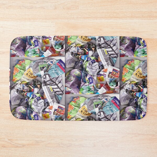 Item preview, Colorful composition scanned from crumpled newspapers designed and sold by colorfulglee.