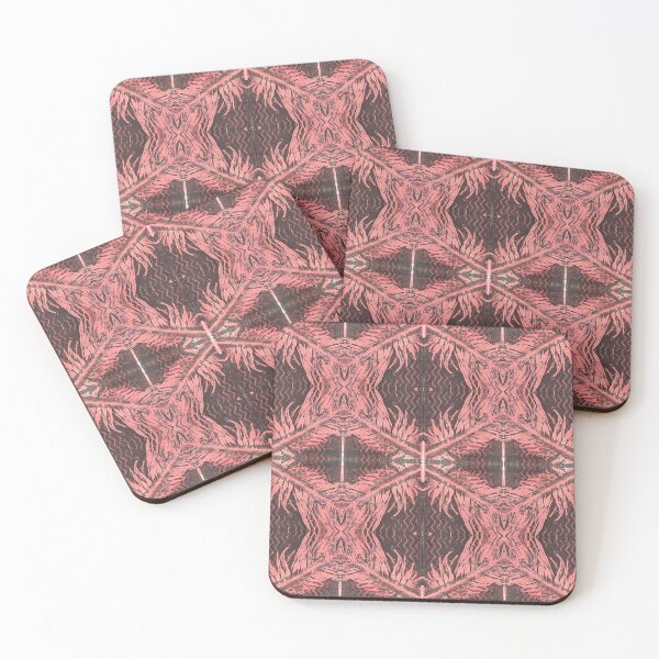 Item preview, Fiery Feathers Monoprint Pattern designed and sold by vallisrowe.