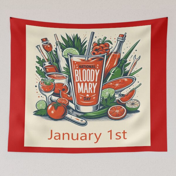 Item preview, Jan 1st - Bloody Mary Day designed and sold by CrankyOldDude.