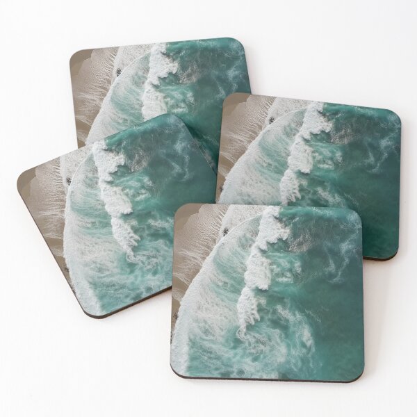 Item preview, Calm waves of the turquoise sea crash against the sandy shore of the beach designed and sold by AndrewWorld.
