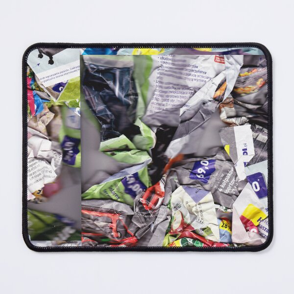 Item preview, Colorful composition scanned from crumpled newspapers designed and sold by colorfulglee.