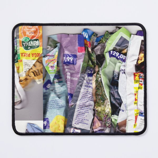 Item preview, Colorful composition scanned from crumpled newspapers designed and sold by colorfulglee.