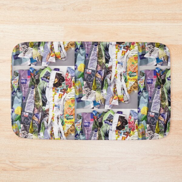 Item preview, Colorful composition scanned from crumpled newspapers designed and sold by colorfulglee.