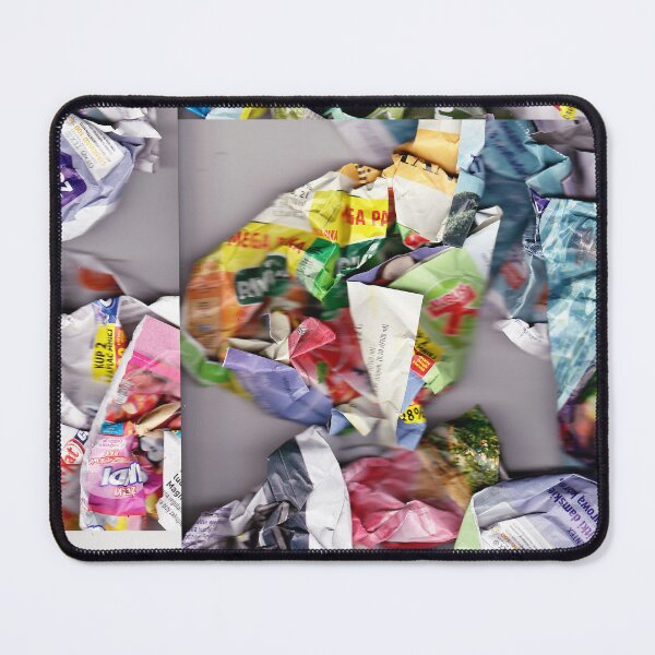 Item preview, Colorful composition scanned from crumpled newspapers designed and sold by colorfulglee.