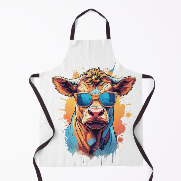 Item preview, Cool Colourful Cow in Sunglasses designed and sold by NordicBadger.