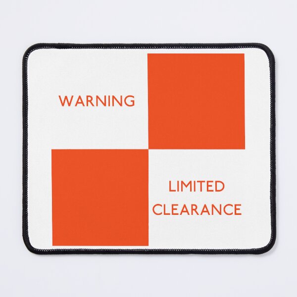 Item preview, Railway warning sign Limited Clearance designed and sold by Random Railways.