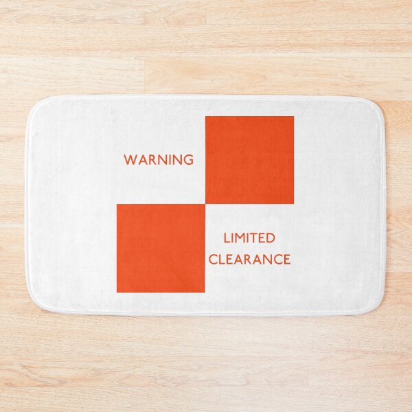 Artikelvorschau, Eisenbahnwarnschild „Limited Clearance“. entworfen und verkauft von Random Railways.