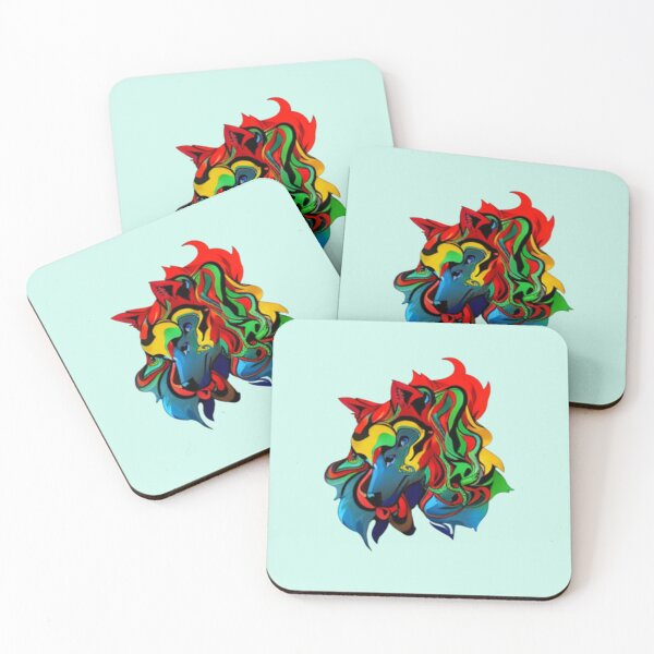 Item preview, AI edited  Abstract rainbow heart animal 2 designed and sold by FlossOrFi.