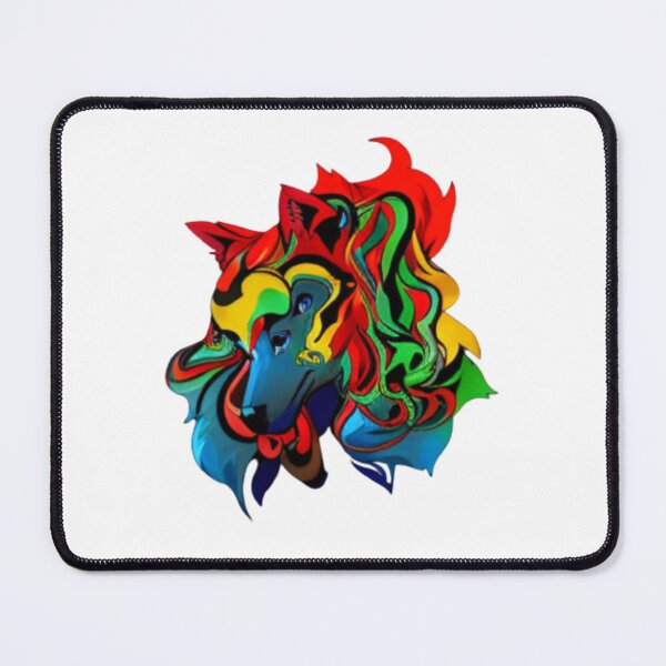 Item preview, AI edited  Abstract rainbow heart animal 2 designed and sold by FlossOrFi.