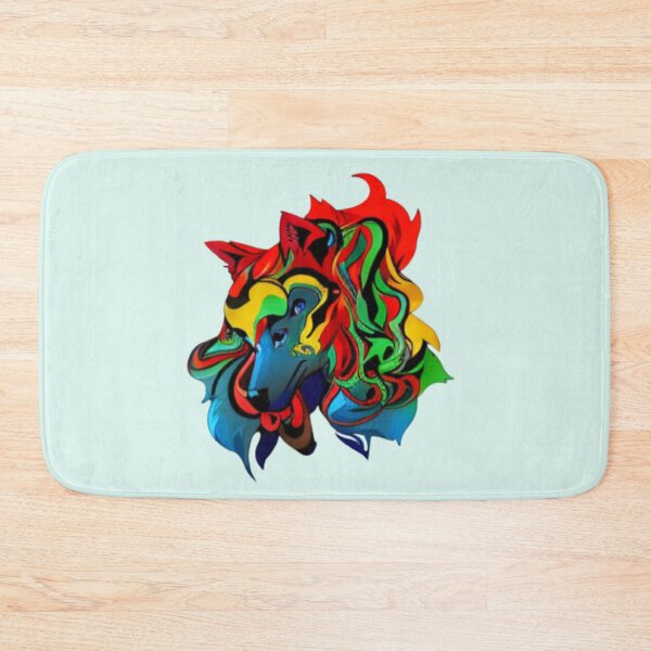 Item preview, AI edited  Abstract rainbow heart animal 2 designed and sold by FlossOrFi.
