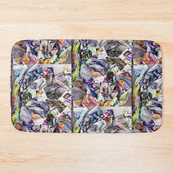 Item preview, Colorful composition scanned from crumpled newspapers designed and sold by colorfulglee.