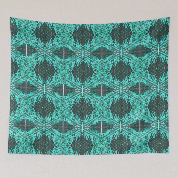 Item preview, Fiery Feathers Monoprint Pattern designed and sold by vallisrowe.