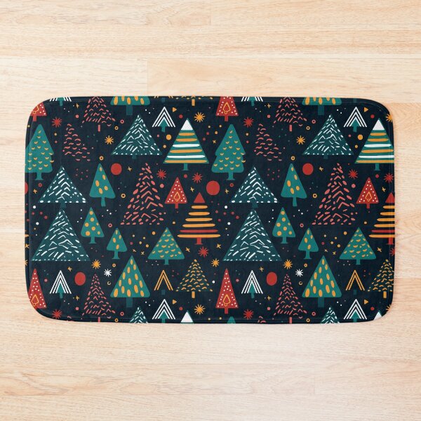 Item preview, Abstract Blue Christmas Trees Pattern designed and sold by Blue-Banana.