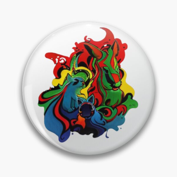 Item preview, AI edited Abstract rainbow heart animal 3 designed and sold by FlossOrFi.