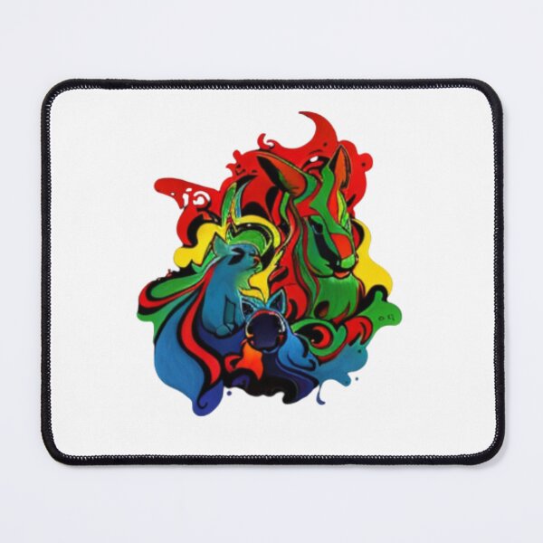 Item preview, AI edited Abstract rainbow heart animal 3 designed and sold by FlossOrFi.