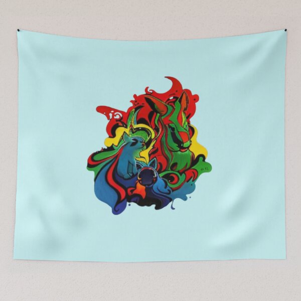 Item preview, AI edited Abstract rainbow heart animal 3 designed and sold by FlossOrFi.