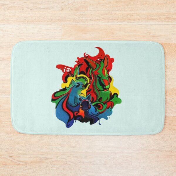 Item preview, AI edited Abstract rainbow heart animal 3 designed and sold by FlossOrFi.