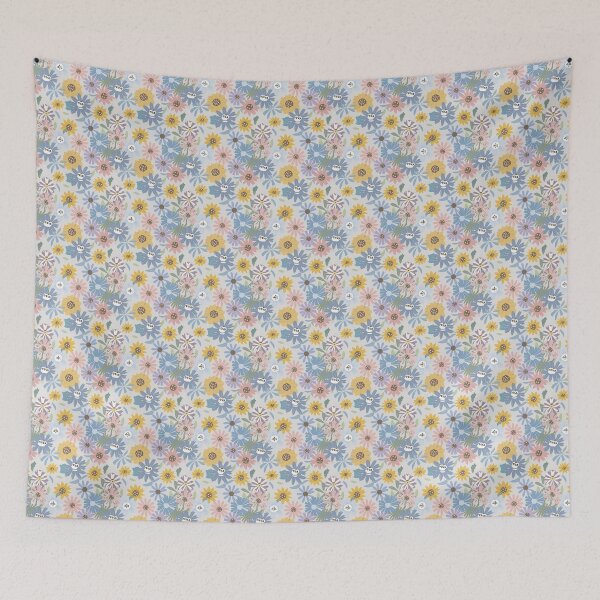 Item preview, Light Summer pattern, skin-tone matching, personal color analysis, PCA, floral print designed and sold by look4seasons.