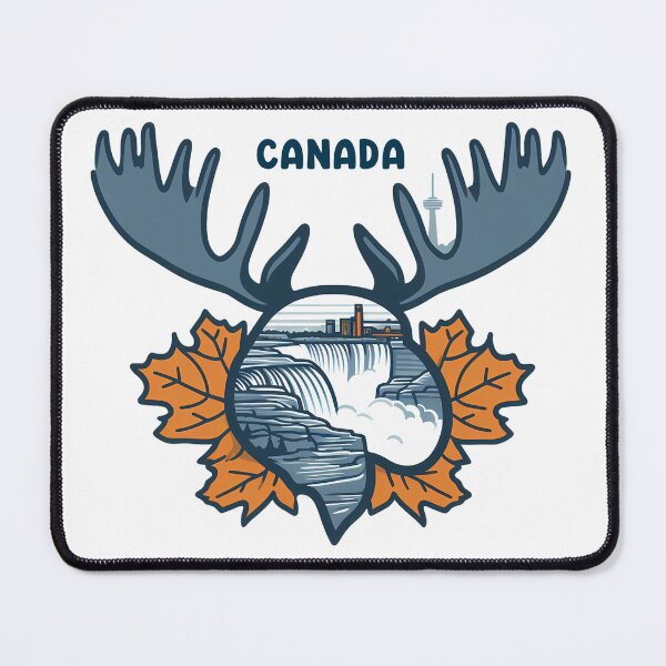 Item preview, Canadian Moose at the Niagara Falls designed and sold by Animalandscapes Inc..