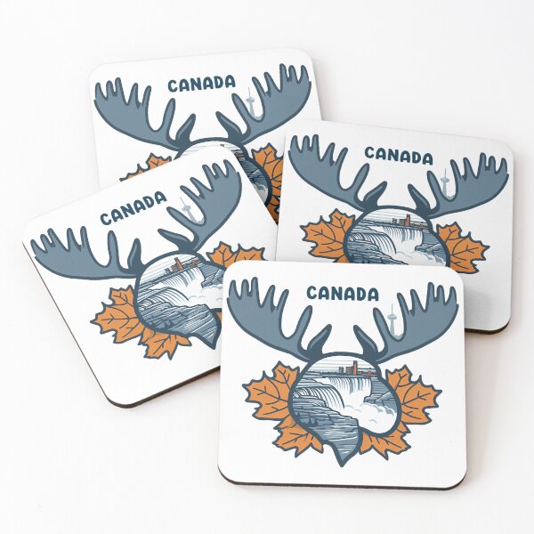 Item preview, Canadian Moose at the Niagara Falls designed and sold by Animalandscapes Inc..