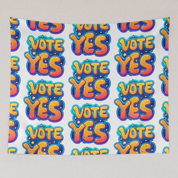 Item preview, Vote Yes themed hand drawing graphic design designed and sold by ironpalette.