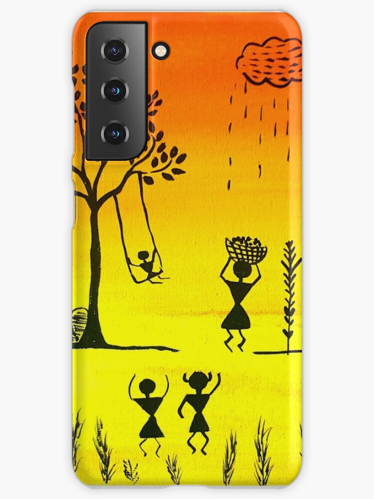 warli painting mobile cover