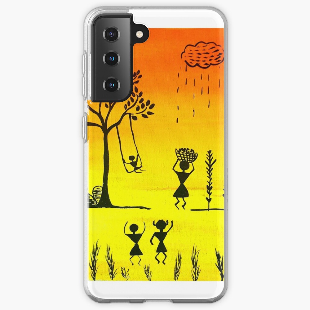 warli painting mobile cover