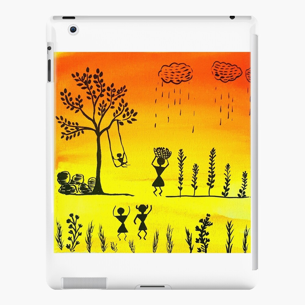 warli painting mobile cover