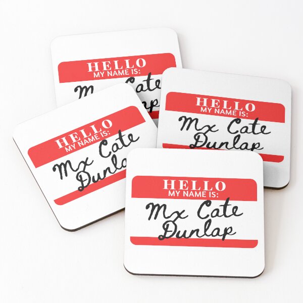 Item preview, Hello, my name is Mx Cate Dunlap designed and sold by AdhdPunk.