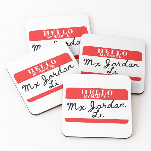 Item preview, Hello, my name is Mx Jordan Li designed and sold by AdhdPunk.