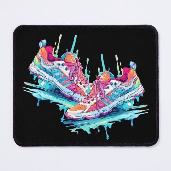Item preview, Colorful watercolor sneakers - cool street sneakers designed and sold by WallGemsArt.