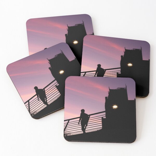 Item preview, Sunset bridge silhouette, fine art street photography designed and sold by nachodramis.