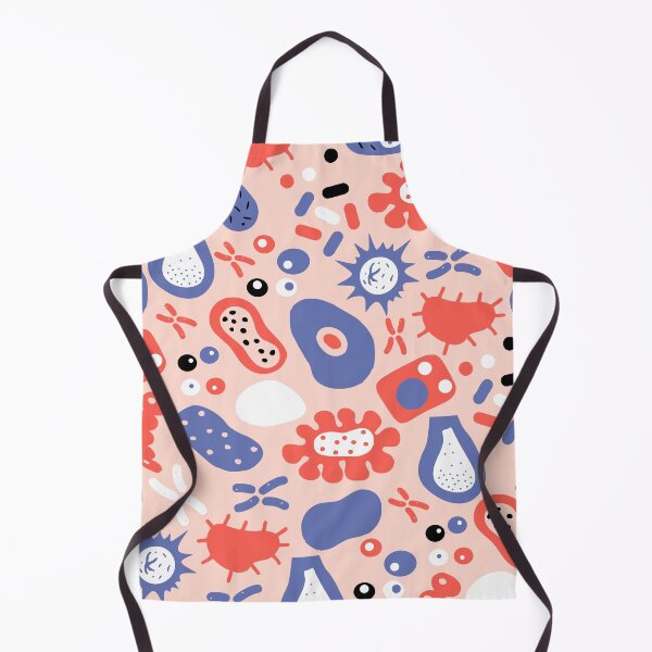 Item preview, Biology pattern with microbes and bacteria cells designed and sold by kapotka.