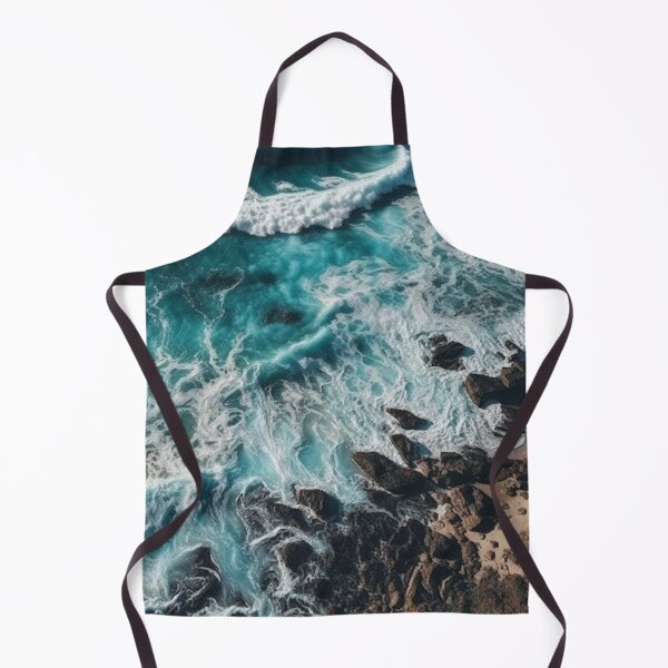 Item preview, Rough sea waves white and sandy shore of the beach designed and sold by AndrewWorld.