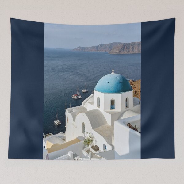 Item preview, Oia Santorini Blue Domes 04 designed and sold by Weston  Westmoreland.