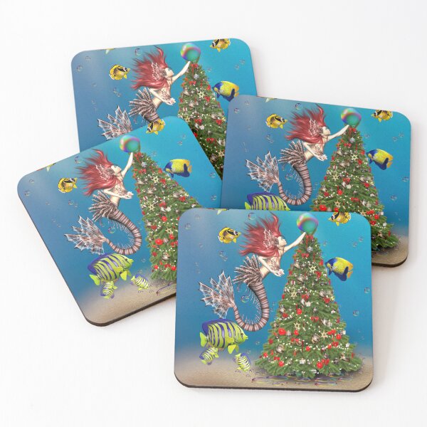 Item preview, A Mermaids Christmas Wish, fantasy art designed and sold by LoneAngel.
