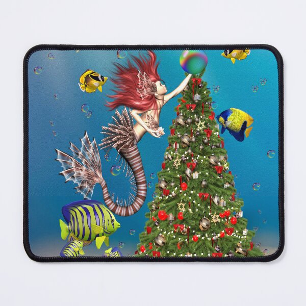 Item preview, A Mermaids Christmas Wish, fantasy art designed and sold by LoneAngel.