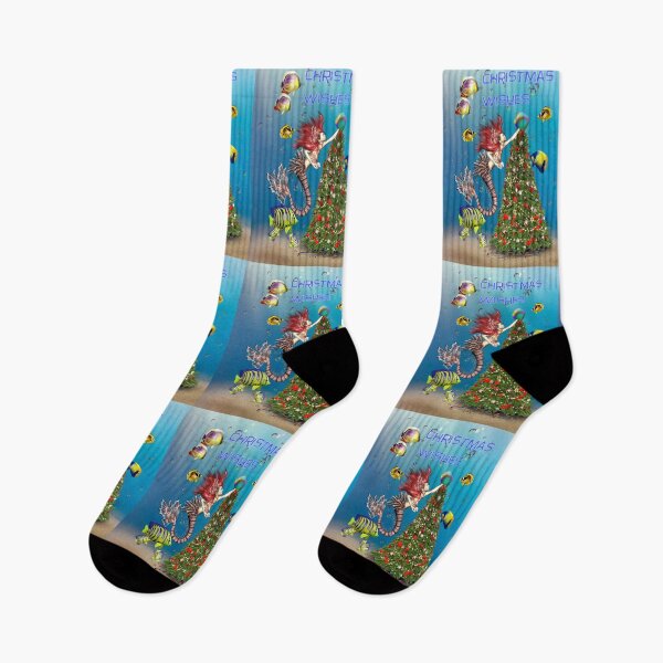 Item preview, A Mermaids Christmas Wish, fantasy art designed and sold by LoneAngel.