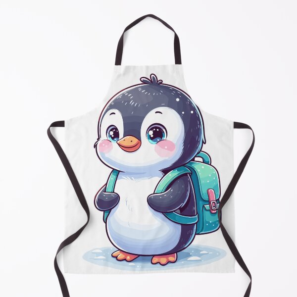 Item preview, Cute penguin with school bag designed and sold by LongIslandDesgn.