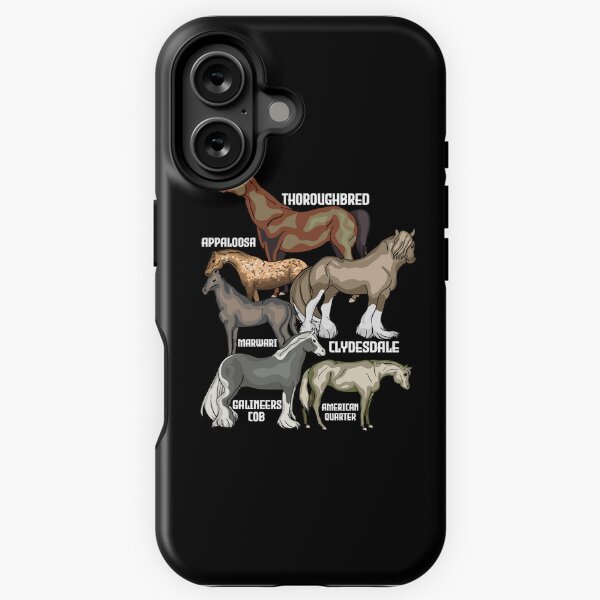 Aperçu de l'œuvre Races de chevaux équitation cadeau femmes chevaux créée et vendue par DSWShirts.