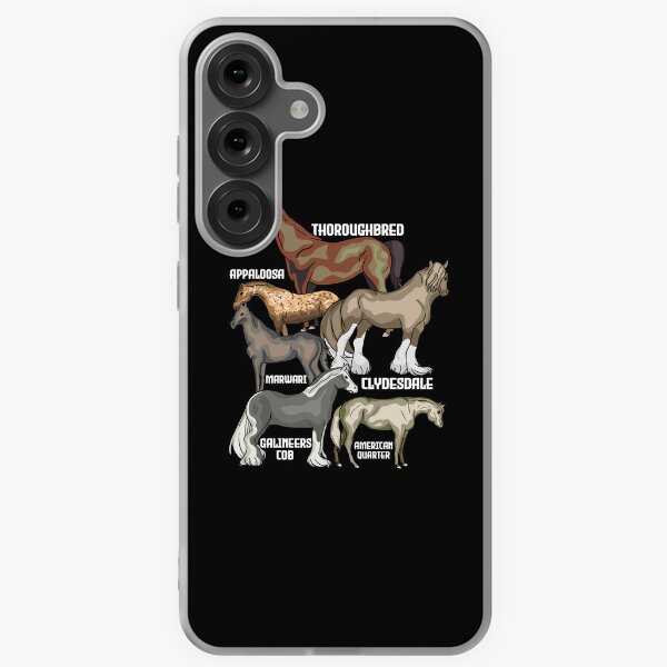 Aperçu de l'œuvre Races de chevaux équitation cadeau femmes chevaux créée et vendue par DSWShirts.