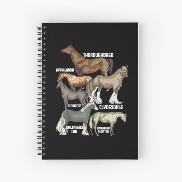 Aperçu de l'œuvre Races de chevaux équitation cadeau femmes chevaux créée et vendue par DSWShirts.