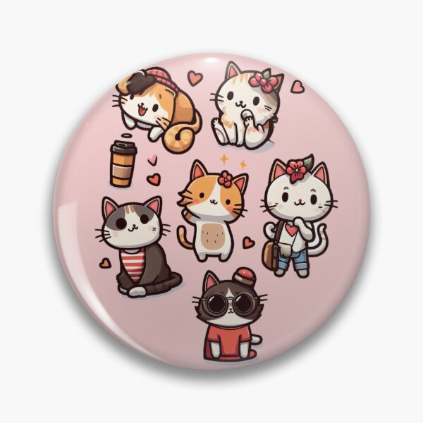 Item preview, Collection of cute and pretty  cats. Several Meow stickers designed and sold by Miya-ArtShop.