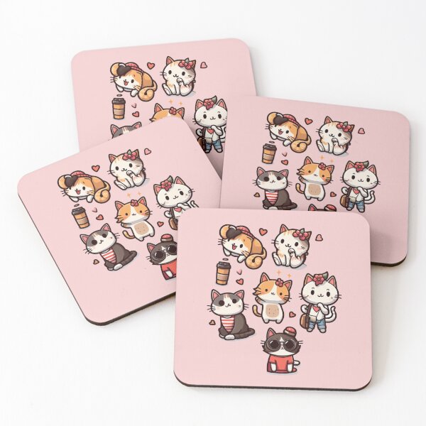 Item preview, Collection of cute and pretty  cats. Several Meow stickers designed and sold by Miya-ArtShop.