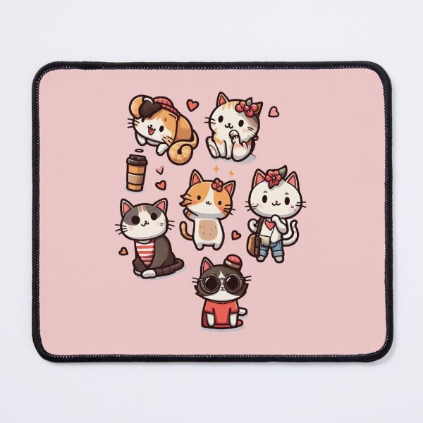Item preview, Collection of cute and pretty  cats. Several Meow stickers designed and sold by Miya-ArtShop.