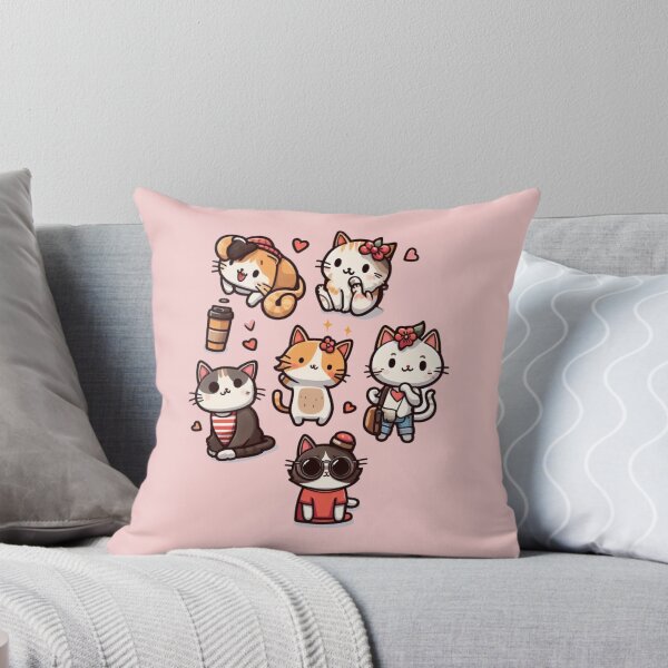 Item preview, Collection of cute and pretty  cats. Several Meow stickers designed and sold by Miya-ArtShop.