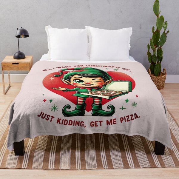 Item preview, All I Want For Christmas Is Pizza designed and sold by ZenEverAI.